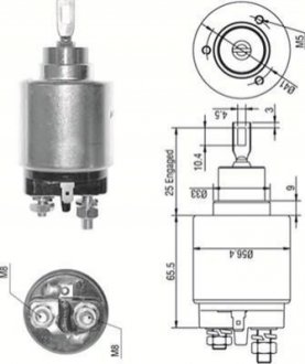 940113050273 MAGNETI MARELLI MAGNETI MARELLI Втягивающее реле стартера RENAULT 1,1-2,0 VOLVO 1,6/1,7