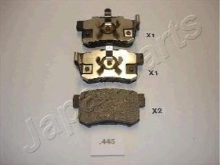 PP-445AF JAPANPARTS JAPANPARTS HONDA Тормозные колодки задн.Accord 2.2/2.4 08-,CR-V II 01-