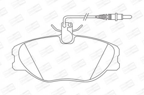 571838CH CHAMPION CHAMPION CITROEN Тормозные колодки передн.Jumpy,Fiat Scudo,Peugeot 94-