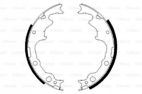 0986487396 BOSCH BOSCH Щеки тормозные CHRYSLER VOYAGER - 95 JEEP GRAND CHEROKEE 94-96