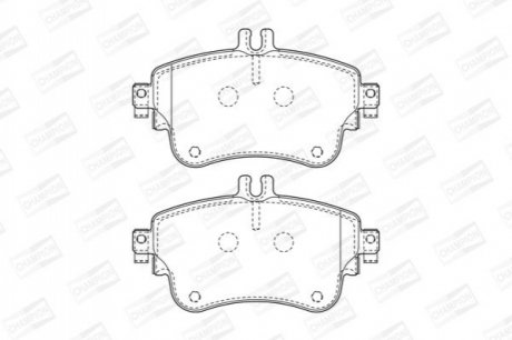 573402CH CHAMPION CHAMPION DB Тормозн.колодки передн.A-class W176,B-class W242,246 11-