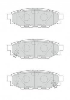 573380J Jurid JURID SUBARU Тормозные колодки задн. Forester,Impreza,Legacy,Outback