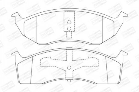 573072CH CHAMPION CHAMPION CHRYSLER Тормозные колодки передн.300M, Voyager I,II,III,IV