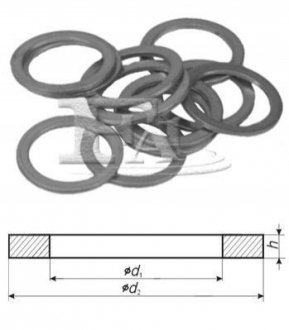 787.520.100 Fischer Automotive One (FA1) FISCHER Шайба медн. масл. пробки поддона 17*21*1,5 (574.570602.290)