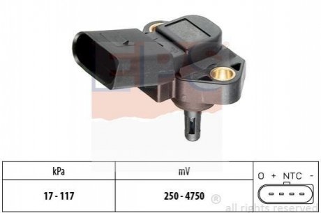 1.993.071 EPS EPS VW Датчик давления, система впрыска VW 1.0/1.8 95-Skoda 1.6 95-