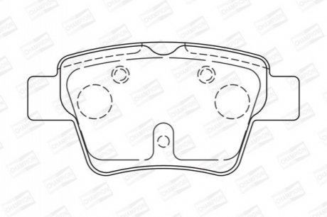 573235CH CHAMPION CHAMPION CITROEN Тормозные колодки задн.C4,Peugeot 307 (сист.BOSCH)