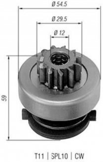 940113020257 MAGNETI MARELLI MAGNETI MARELLI Бендикс (z=11) CITROEN 1,8-2,1D PEUGEOT Jumper 1,9D