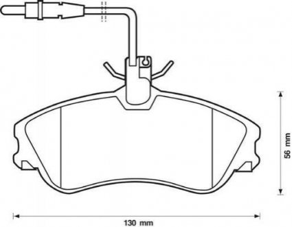 571919J Jurid JURID CITROEN Тормозные колодки передн.Berlingo 96-02, Peugeot 306