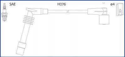 134251 HITACHI HITACHI OPEL К-кт высоковольтных проводов Omega B,Vectra B 2.0 94-