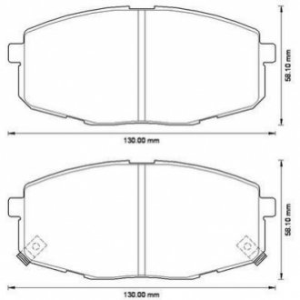 572577J Jurid JURID HYUNDAI Гальмівні колодки пер. I30 07- KIA Ceed, Carens 02-