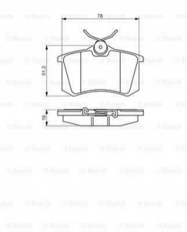 0986495231 BOSCH Гальмівні колодки AUDI/VW/PEUGEOT/CITROEN/FIAT/LANCIA \'\'R \'\'97-05 PR2