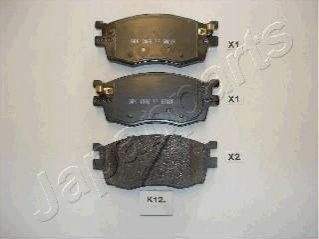 PA-K12AF JAPANPARTS JAPANPARTS HYUNDAI Колодки тормозн.передн. Kia Rio 05-, Accent 06-