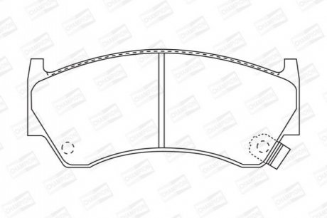 572396CH CHAMPION CHAMPION NISSAN Тормозные колодки передн. Almera,Suzuki Baleno 95-