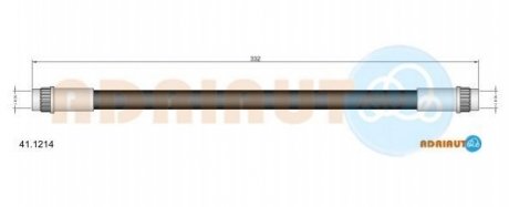 41.1214 ADRIAUTO ADRIAUTO RENAULT Шланг торм. задн. внутр. R21Laguna,Rapid,Super 5