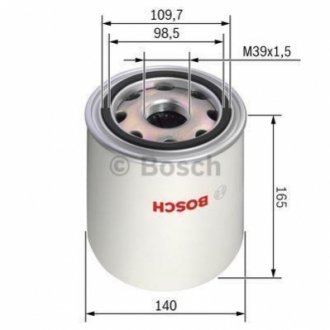 0986628255 BOSCH BOSCH Z8255 Фильтр влагоотделитель (пневмосистемы) RENAULT, VOLVO