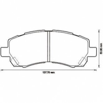 572566J Jurid JURID SUBARU Тормозные колодки передн.Subaru Impreza,Legacy 89-00