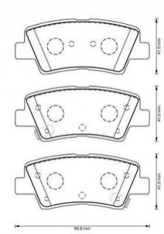 573369J Jurid JURID HYUNDAI Колодки тормозные задн.Tucson,Sonata,Soul,SsangYong