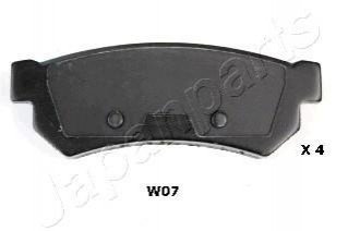 PP-W07AF JAPANPARTS JAPANPARTS CHEVROLET Тормозные колодки задн.Lacetti,Daewoo Nubira