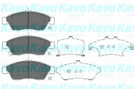 KBP-8510 KAVO KAVO PARTS SUZUKI Тормозные колодки передн. Liana 1.3I-1.6I 06/02