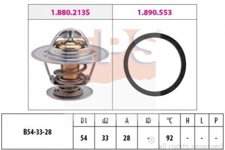 1.880.213 EPS EPS OPEL Термостат (Made in Italy!) KADETT 1.6D,1.8E OHC,ASCONA