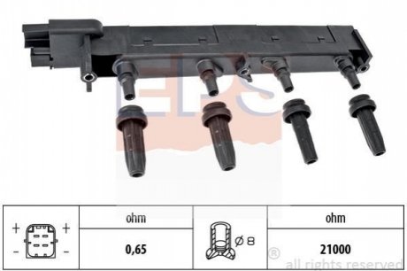 1.970.408 EPS EPS CITROEN Катушка зажигания C4,5,Jumpy,Peugeot 206,307,406,407