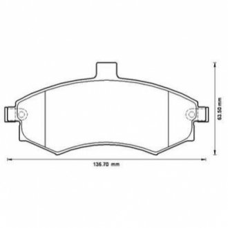 572513J Jurid JURID HYUNDAI Колодки тормозные передні Elantra 00-, Matrix 01-