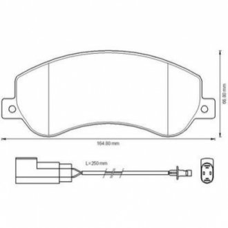 573275J Jurid JURID FORD Тормозные колодки передние Transit 06-, VW AMAROK 10-