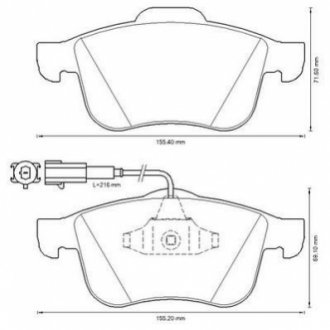 573350J Jurid JURID ALFA ROMEO Тормоз. колодки перед. GIULIETTA 2.0 JTDM 10-20