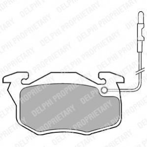 LP696 Delphi DELPHI CITROEN Тормозн.колодки передн.(с датч.) Saxo,Peugeot 106