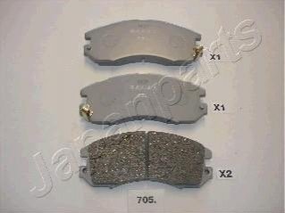 PA-705AF JAPANPARTS JAPANPARTS SUBARU Тормозные колодки передн.Subaru Impreza,Legacy