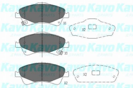 KBP-9103 KAVO KAVO PARTS TOYOTA Тормозные колодки передн.Avensis 09-,Auris 07-