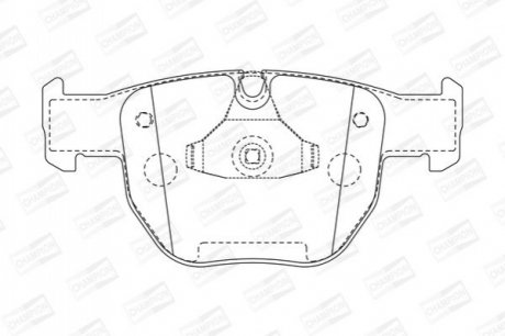 572507CH CHAMPION CHAMPION LANDROVER Тормозные колодки передн. Range Rover III 02-