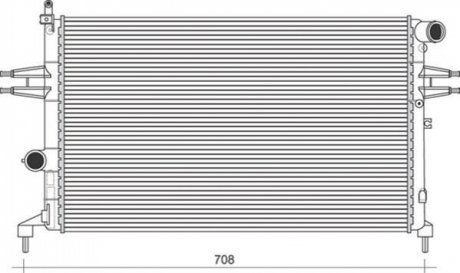 350213970000 MAGNETI MARELLI MAGNETI MARELLI Радиатор OPEL ASTRA G 1.4-1.6-1.8 [350213970000]