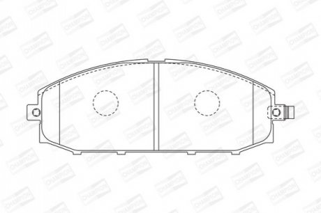 572448CH CHAMPION CHAMPION NISSAN Гальмівні колодки передн.Patrol GR II 2,8TD 97-