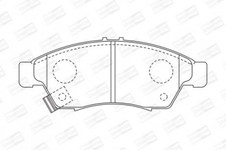 572545CH CHAMPION CHAMPION SUZUKI Тормозные колодки передн. Liana 1.3I-1.6I 06/02