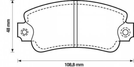 571464J Jurid JURID FIAT Колодки тормозные передние PANDA 82-,REGATA 83-,UNO