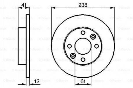 0986479165 BOSCH Диск тормозной