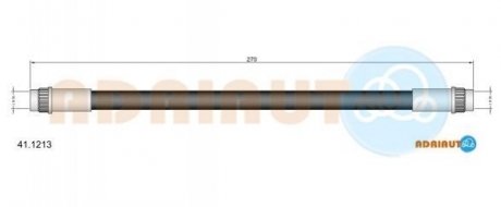 41.1213 ADRIAUTO ADRIAUTO RENAULT Шланг тормозной задний R5,9,11,19,25,TWINGO B