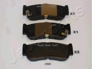 PP-H08AF JAPANPARTS JAPANPARTS HYUNDAI Тормозные колодки задн.Santa Fe 06,- Rodius