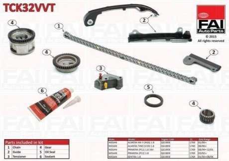 TCK32VVT FAI Ланцюг TIMING CHAIN KIT