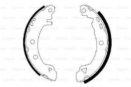 0986487289 BOSCH BOSCH Щеки тормозные задн. CITROEN AX 87-97 RENAULT 19, Rapid