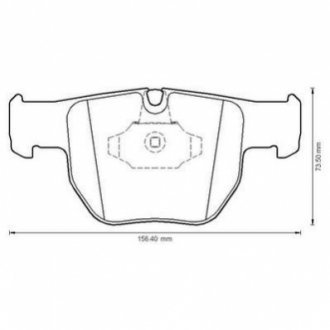 572507J Jurid JURID LANDROVER Тормозные колодки передн. Range Rover III 02-