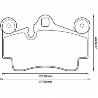 573227J Jurid JURID VW Тормозные колодки задн. Audi Q7 3.0TDI 4.2TDI 6.0TDI