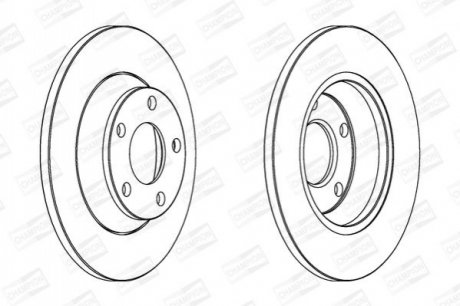 561979CH CHAMPION CHAMPION VW Диск тормозной передний Audi A4 1.6/1.9TDI 11/94-