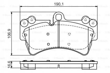 0986495435 BOSCH BOSCH Тормозные колодки передние AUDI Q7 3.0TDI 4.2TDI 6.0TDI