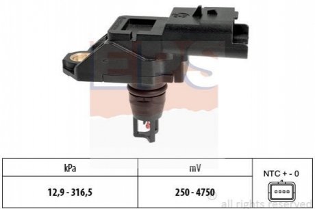 1.993.261 EPS EPS CITROEN Датчик давления 1,6-2,0HDi 07-, FIAT, MITSUBISHI