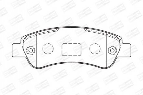 573274CH CHAMPION CHAMPION FIAT Тормозн.колодки задн.Ducato,Citroen Jumper 06-