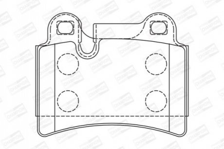 573297CH CHAMPION CHAMPION VW Тормозные колодки задн.Touareg 02- (сист.Brembo)