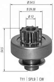 940113020347 MAGNETI MARELLI MAGNETI MARELLI Бендикс PEUGEOT RENAULT VOLVO [940113020347]