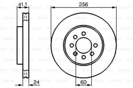 0986478286 BOSCH BOSCH DAEWOO Диск тормозной передний NUBIRA 1.6,2.0 16V 97-